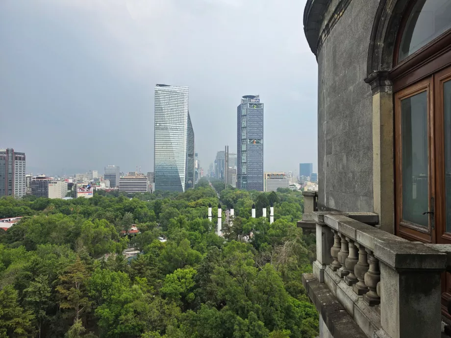 Замок Чапультепек, вид на місто
