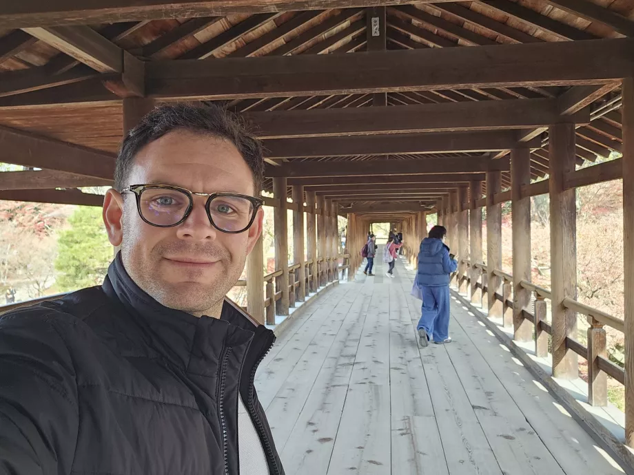 Храм Тофуку-дзі, я на мосту Цутен-кьо