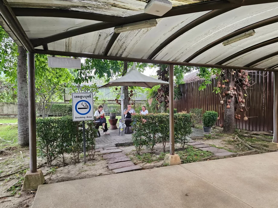 Куточок для куріння, транзитна зона, міжнародна секція