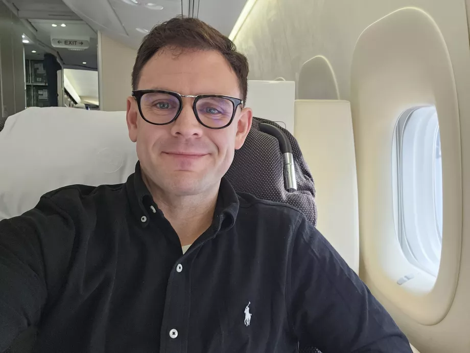 Я в першому класі Lufthansa