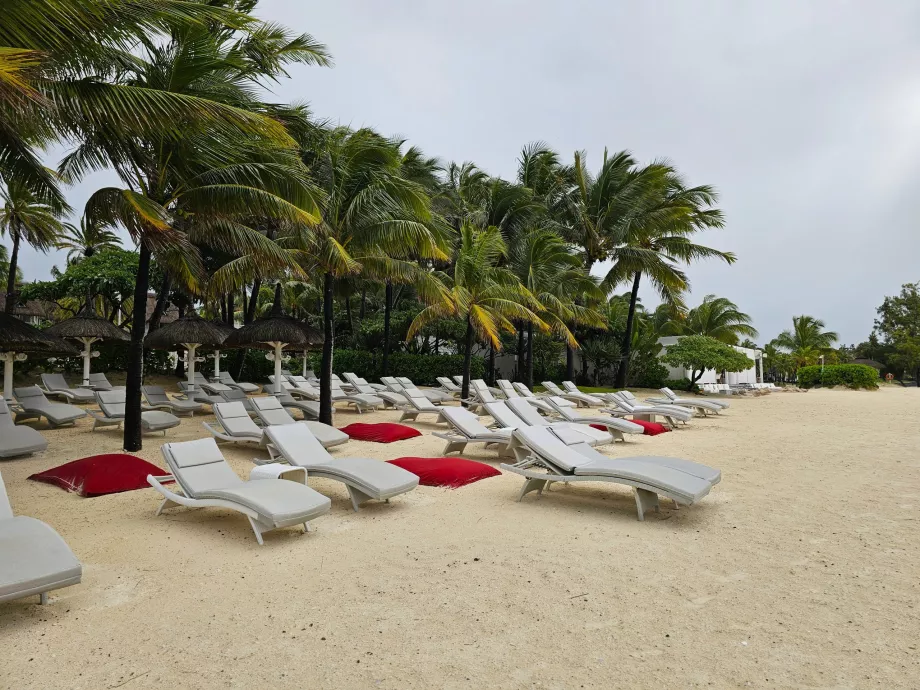 Шезлонги на пляжі готелю Veranda Palmar