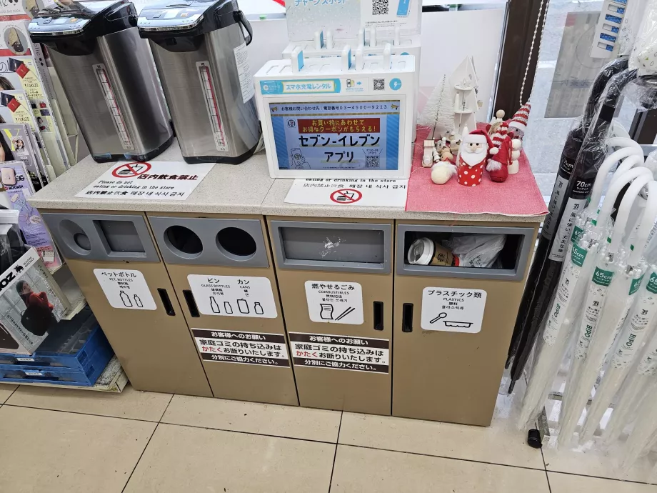 Урни для сміття на міні-ринках