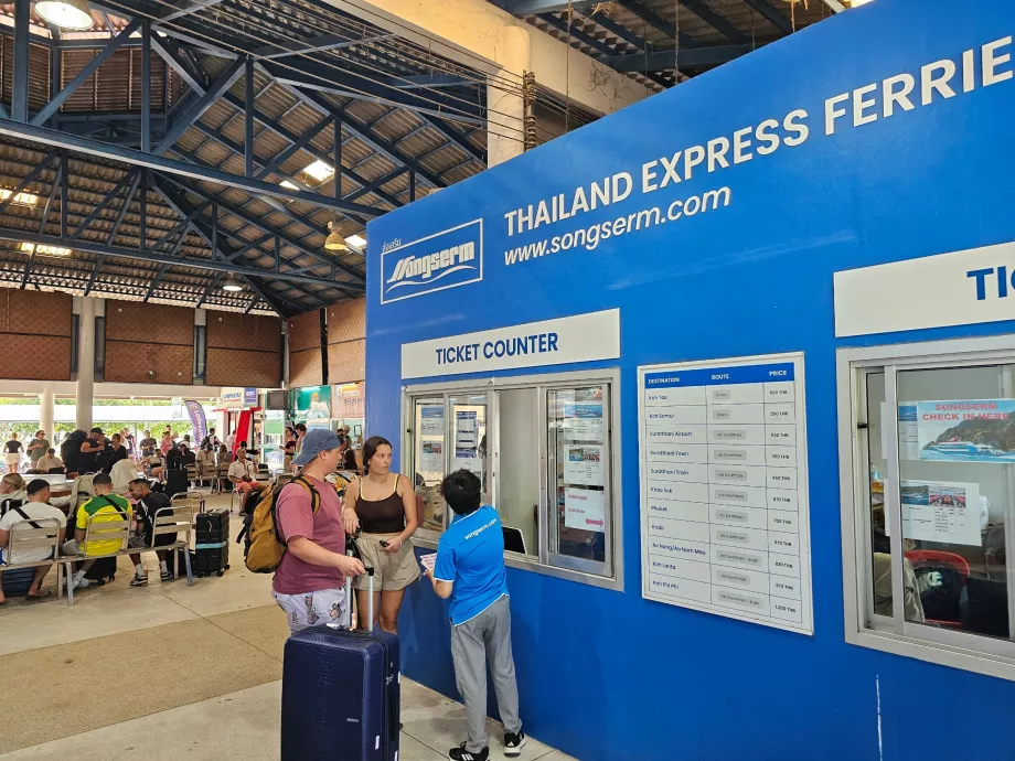 Пристань Тонг Сала, квиткова каса