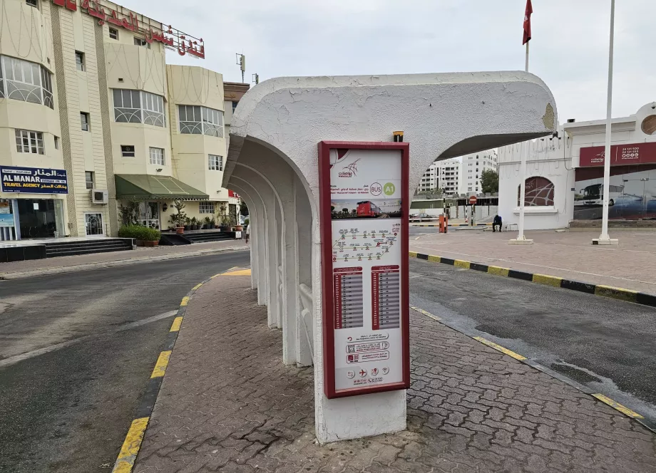 Зупинка в напрямку аеропорту на автовокзалі Руві