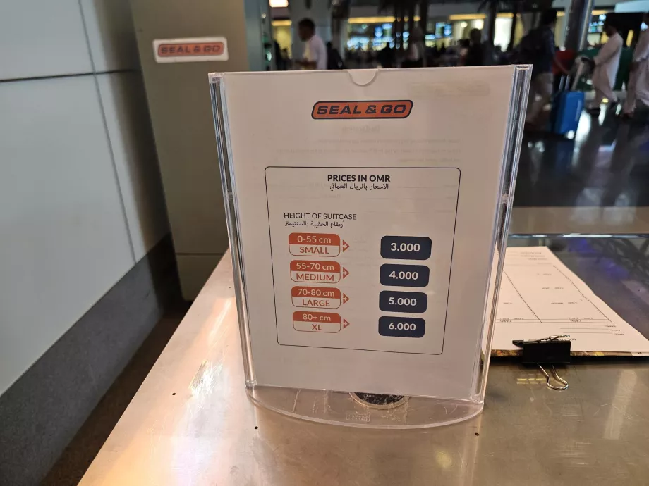 Ціни на пакування багажу