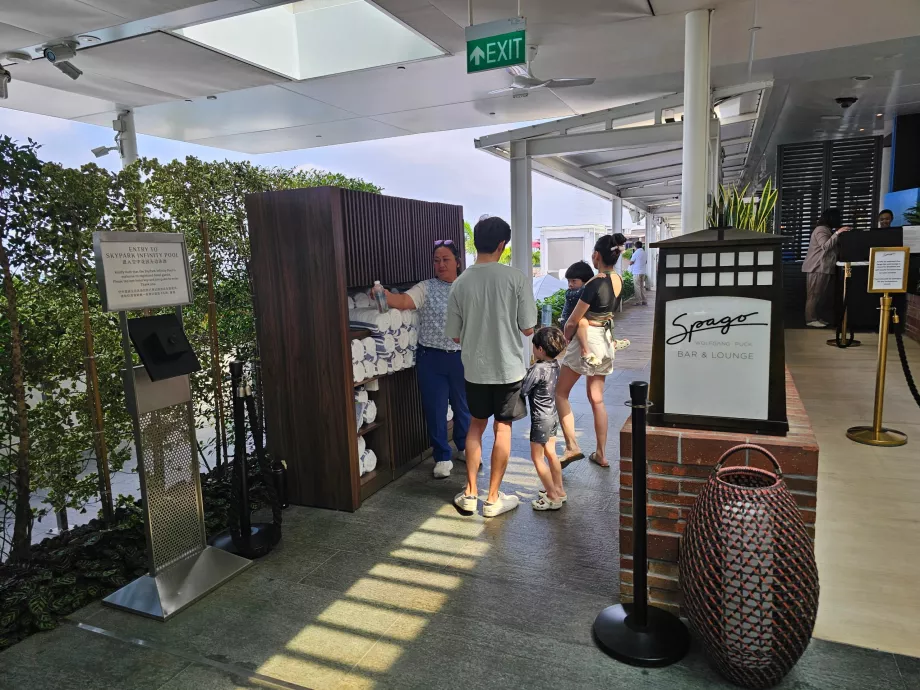 Вхід до басейну на даху