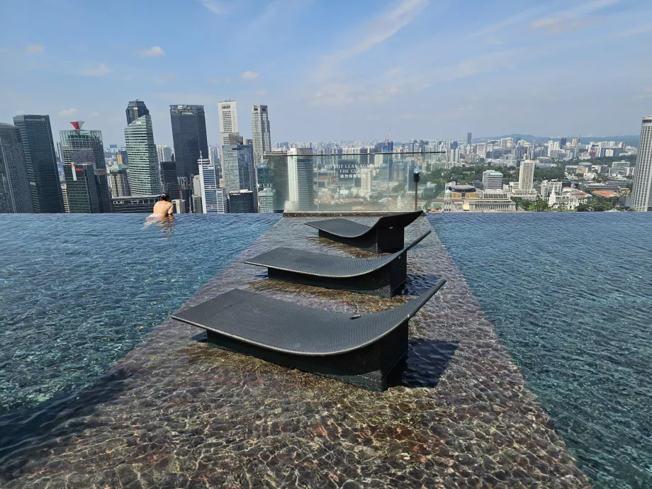 Басейн на даху та шезлонги