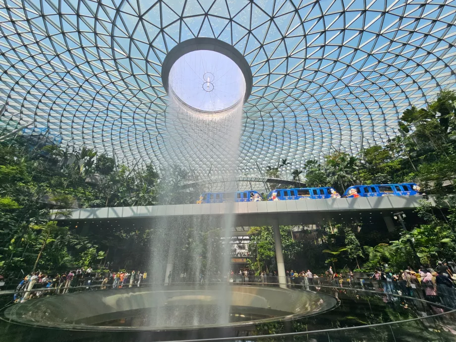 Водоспад і поїзд в JEWEL