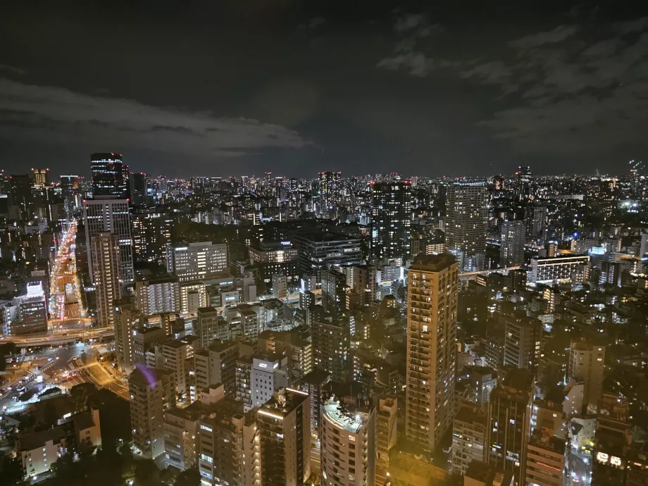 Вид з головного оглядового майданчика вночі