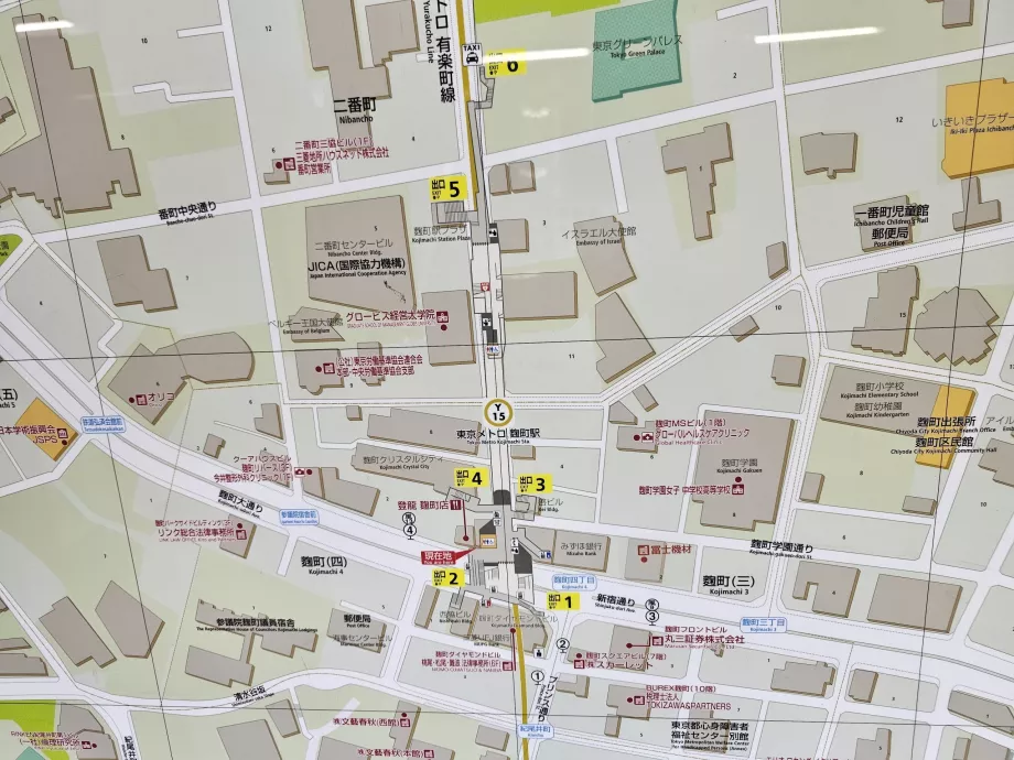 Карта виходів зі станції метро