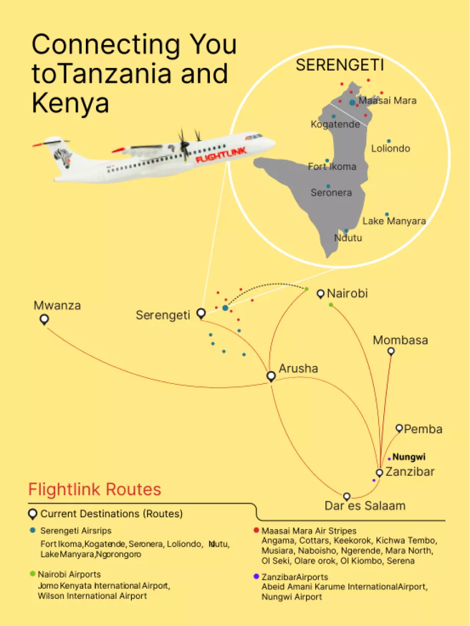 Карта маршруту Flightlink