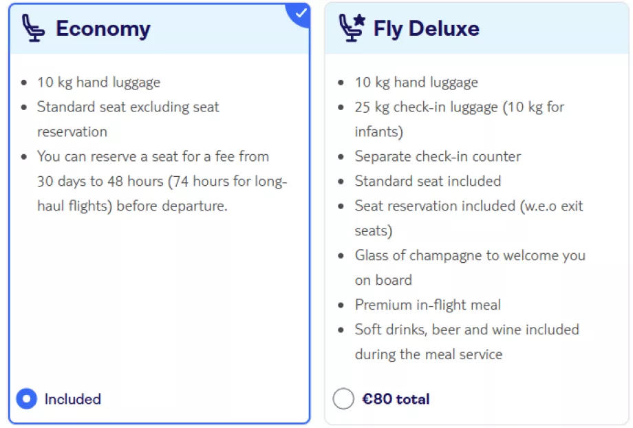 Tui fly Бельгія, тарифи на авіаквитки