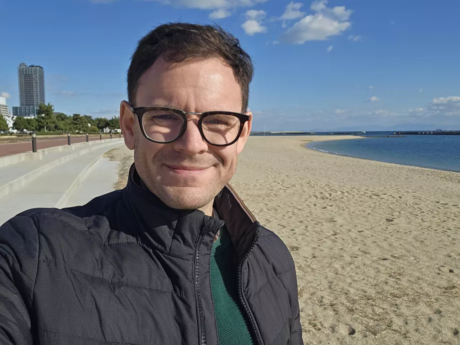 Я на пляжі Сума взимку