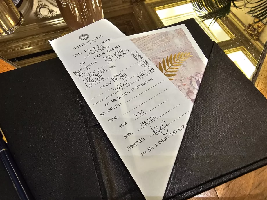 Рахунок на сніданок