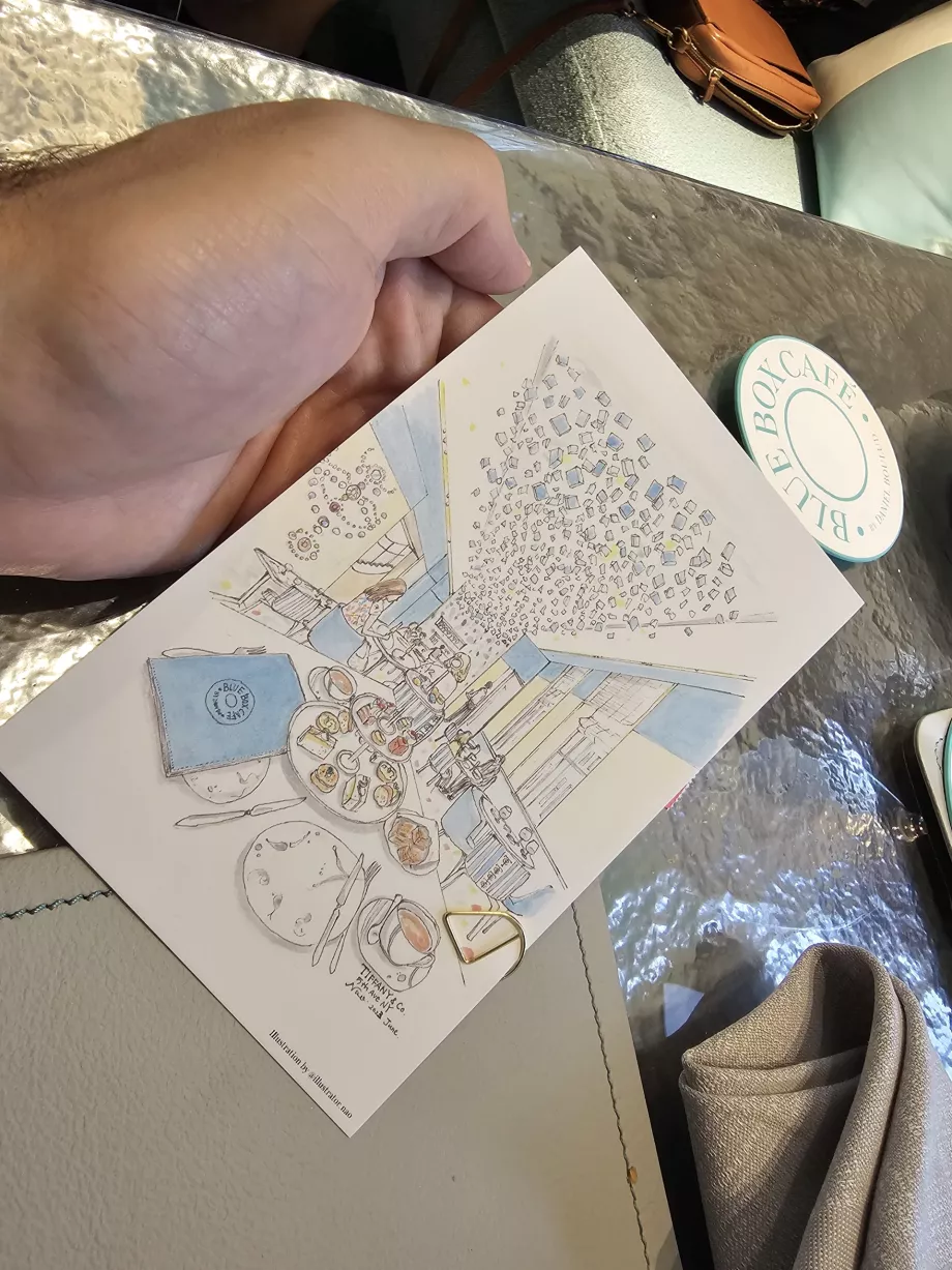 Синя скринька, листівка