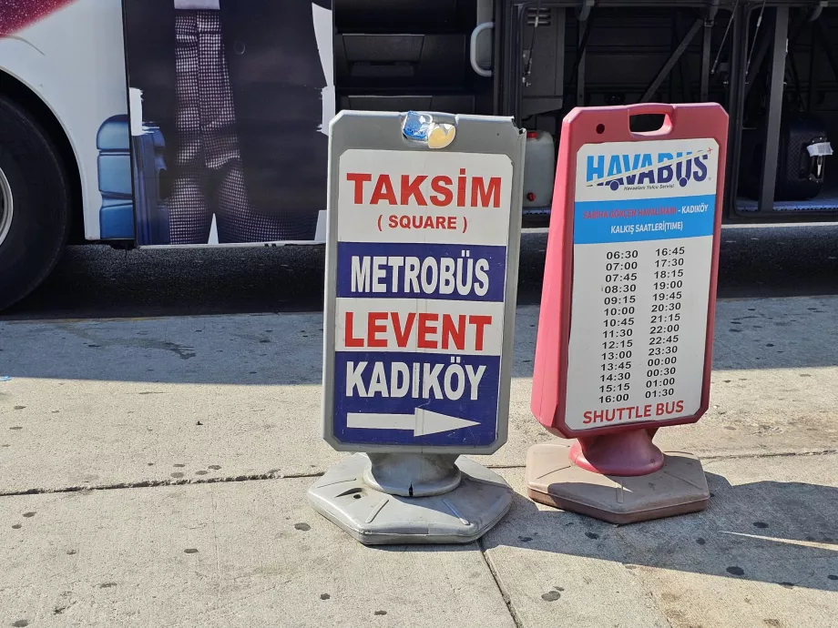 Позначення зупинок Havabus