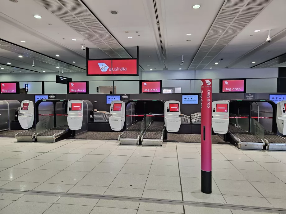 Реєстрація в аеропорту, Virgin Australia