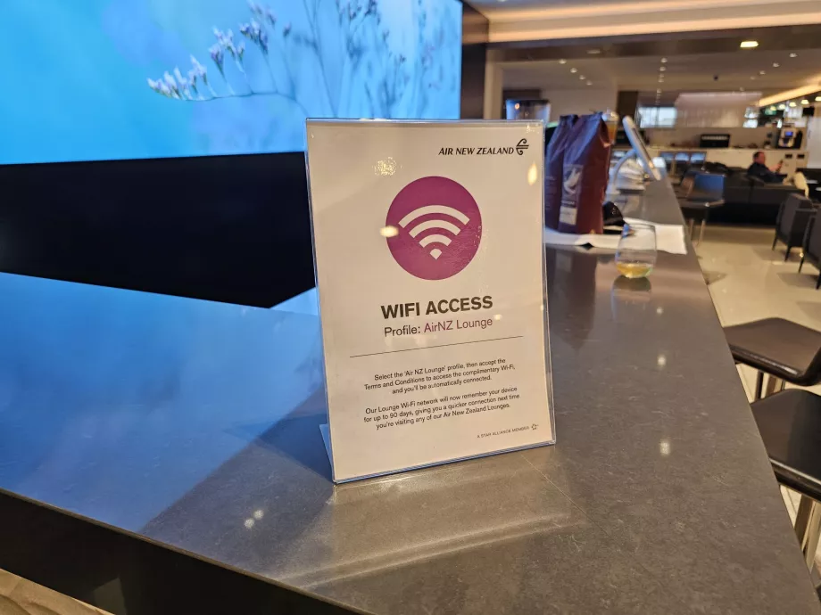 Wi-Fi, зал очікування ANZ