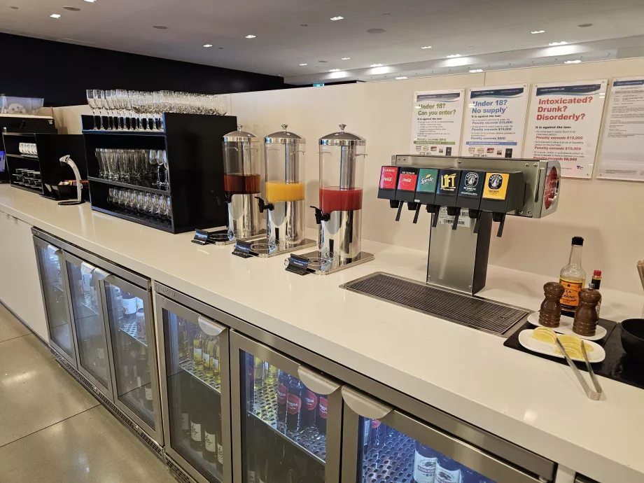 ANZ Lounge, безалкогольні напої